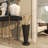 Black Metal Abstract Abstract Upside Down Kitschy Umbrella Stand with Gold Handle