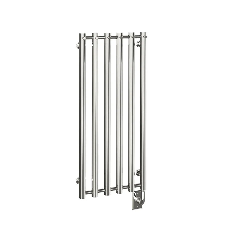 Chauffe-serviettes électrique mural 16 po x 37,5 po Rosendal, H 37,5 po x l 16,5 po x P 4 po, Chrome chrome, Électrique câblé