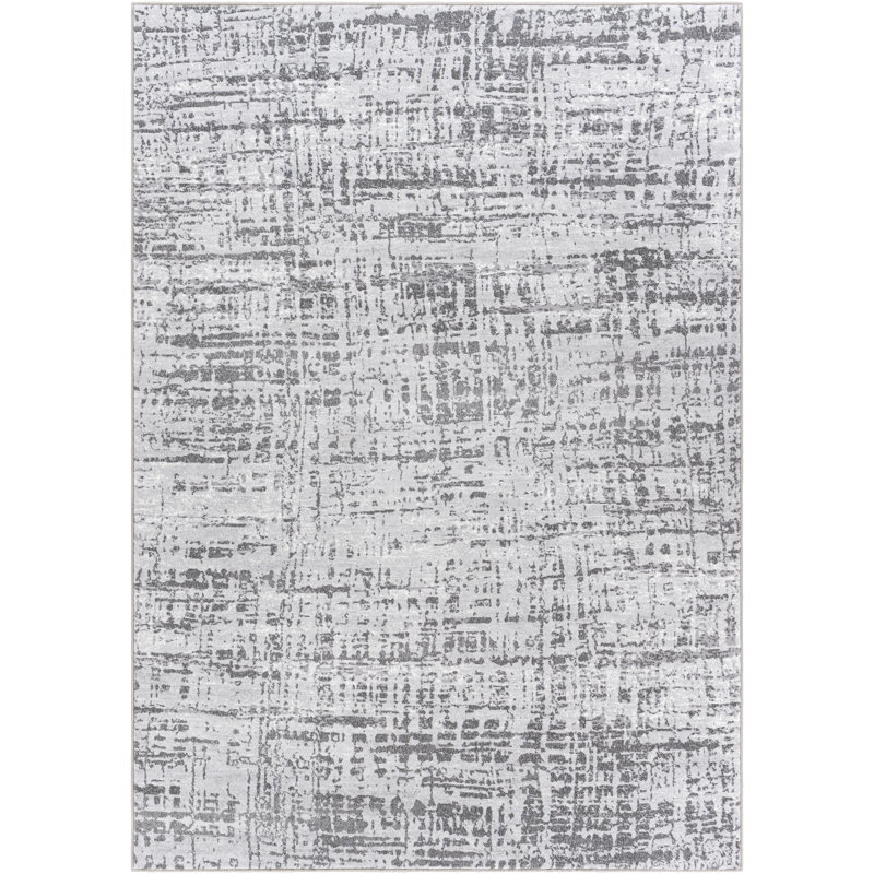 Tapis gris Chamlee, Rectangulaire 9 pi x 12 pi 10 po
