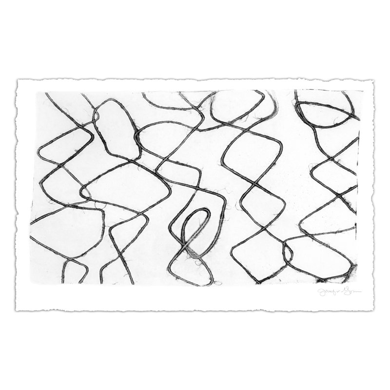 Frequency I by Jennifer Goldberger - Wrapped Canvas Painting, 61cm H x 91cm W