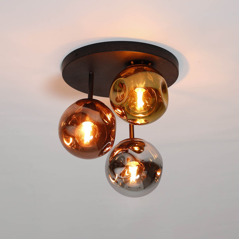 Sargentville Glass Stepped Ceiling Lamp