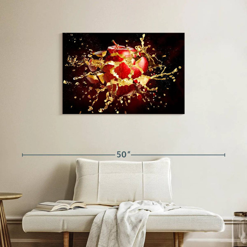 Exploding Apple, 24" H x 36" W