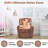 Roomy Kids' Recliner Chair with Cup Holder, Toddler Recliner With Push-Back Design, and Adjustable Footrest-88672019