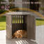 Meuble de 32,84 po H pour petits, moyens et grands chiens (brun clair / gris)-630461032