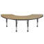 Table d'activité demi-lune 36 "x 72" avec pieds réglables-122266748-99075978