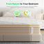 Matelas en mousse viscoélastique gélifiée hybride 12 po dans une boîte, certifié CertiPUR-US, ressorts ensachés individuellement, isolement des mouvements, soulagement de la pression et des maux de dos-482138909-482138910