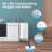 Electactic 80lbs/Day Chewable Ice Maker - Dual 9lb Bins, 6-Min Cycle, 304 Stainless Steel