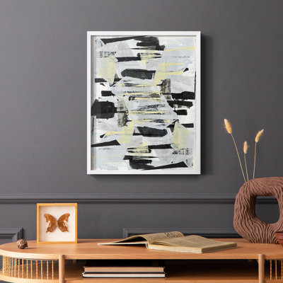 «Tiles & Texture Abstract Angles IV», reproduction encadrée - bois massif