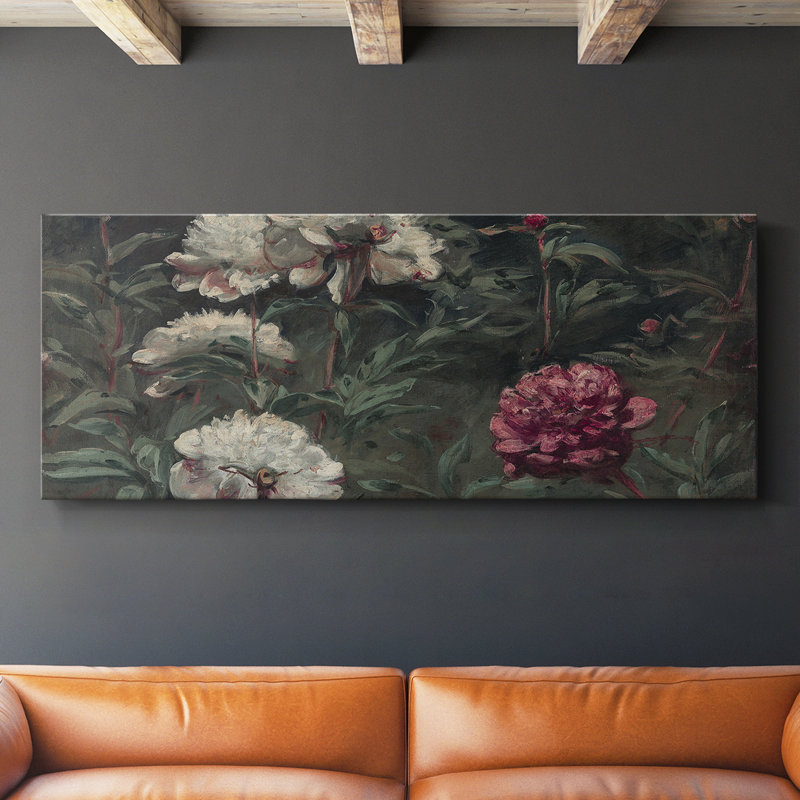 Botanical Series-CDL XXXV- Toile tendue avec châssis - Prêt à être accroché, H 20 po x l 50 po