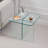 Tempered Glass SideTable, Small Tea Table, Night Stand Tempered Glass Sofa Table-461837384
