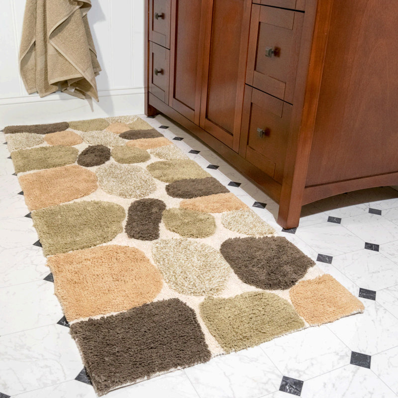 Tapis pour salle de bain Creline - Kaki, Kaki