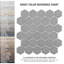 Carreau de mosaïque en porcelaine pour plancher et mur 11-1 / 8 "x 12-5 / 8" Metro Hex-48213203