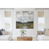 On The Marsh By John Beard - Gallery Wrapped Canvas Print Print by John Beard