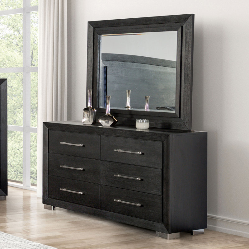 Commode contemporaine Ashbourne, noir
