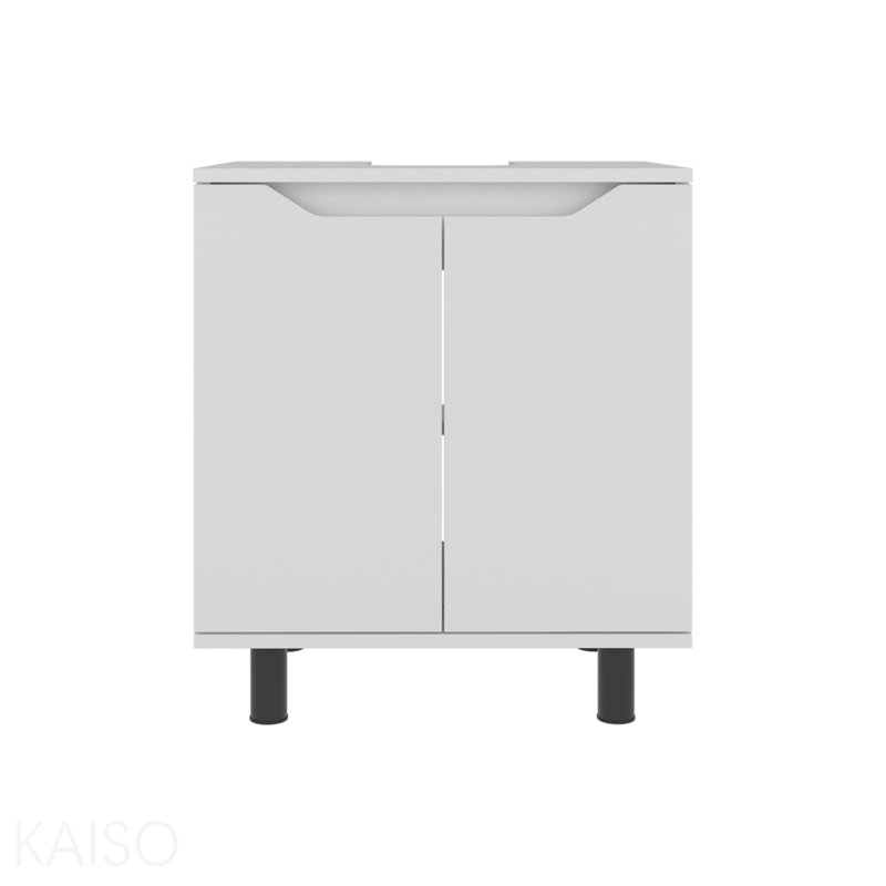 Meuble-lavabo sur pied minimaliste pour petits espaces (sans lavabo)