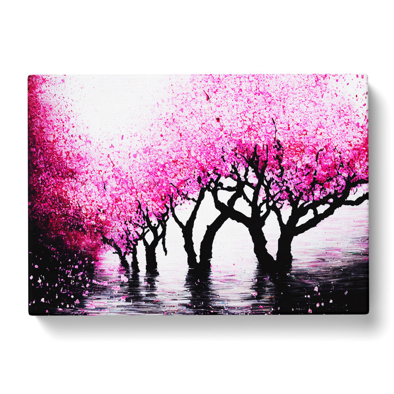 Cherry Blossom Tree - Wrapped Canvas Print, 50cm H x 76cm W x 3cm D
