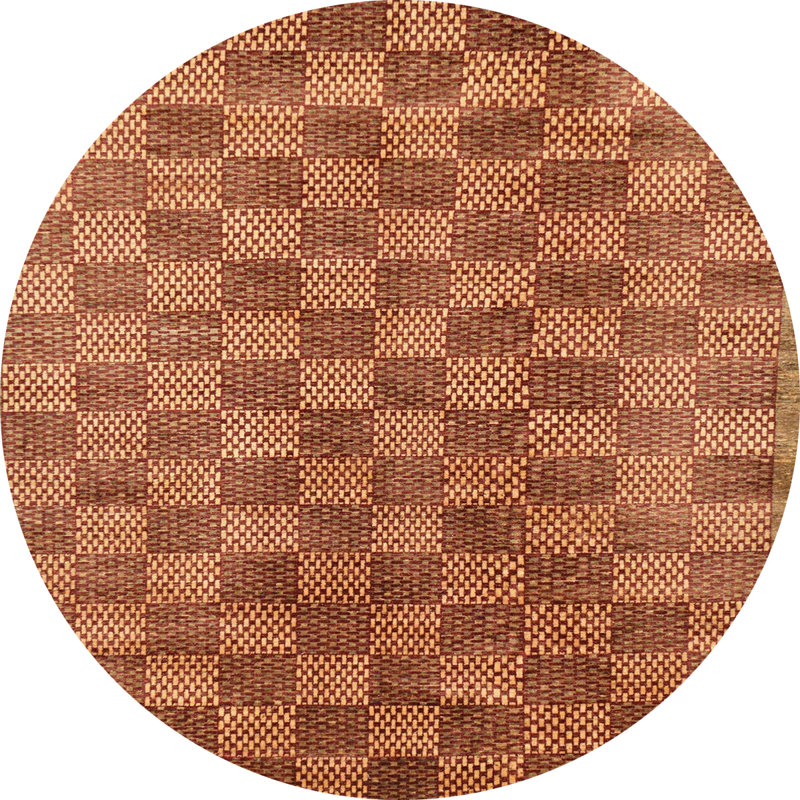 Tapis abstrait multicolore, Rond 8 pi