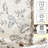 Linen Blend Pinch Floral Curtains with Hooks Curtain Pair-378736547-378736545