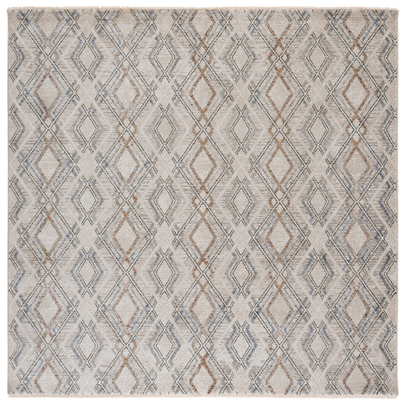 Grove 680 Performance Geometric Shapes Rug, Square 6'7"