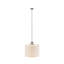 Luminaire suspendu en métal avec abat-jour tambour