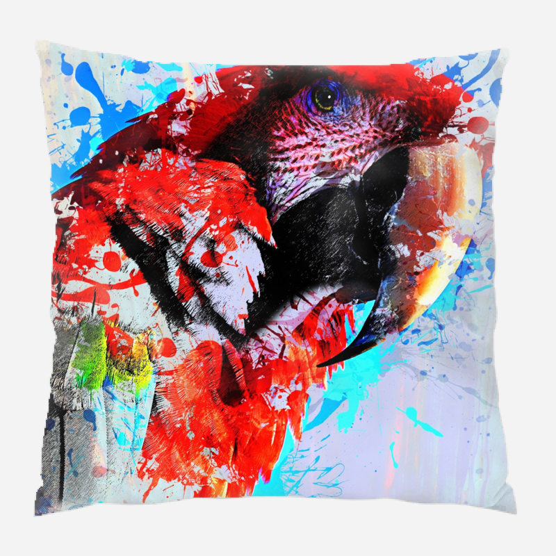 Coussin oiseau Wyant, Microsuède, Intérieur