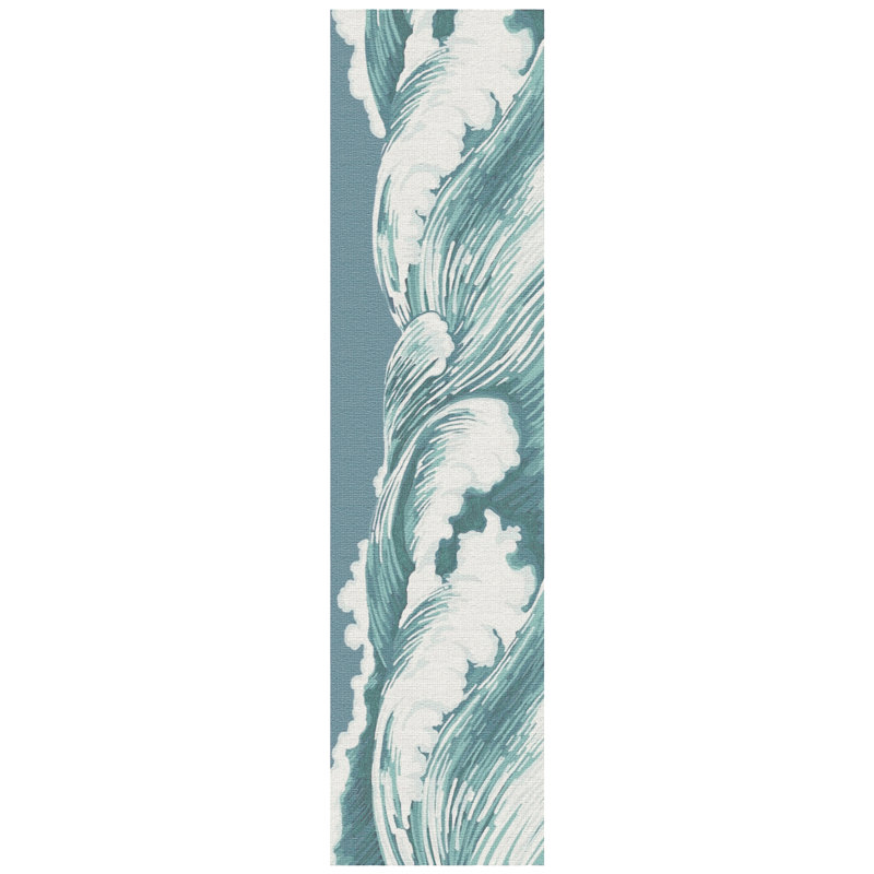 Andreona Hand Tufted Abstract Indoor / Outdoor Rug, Runner 2' x 8'