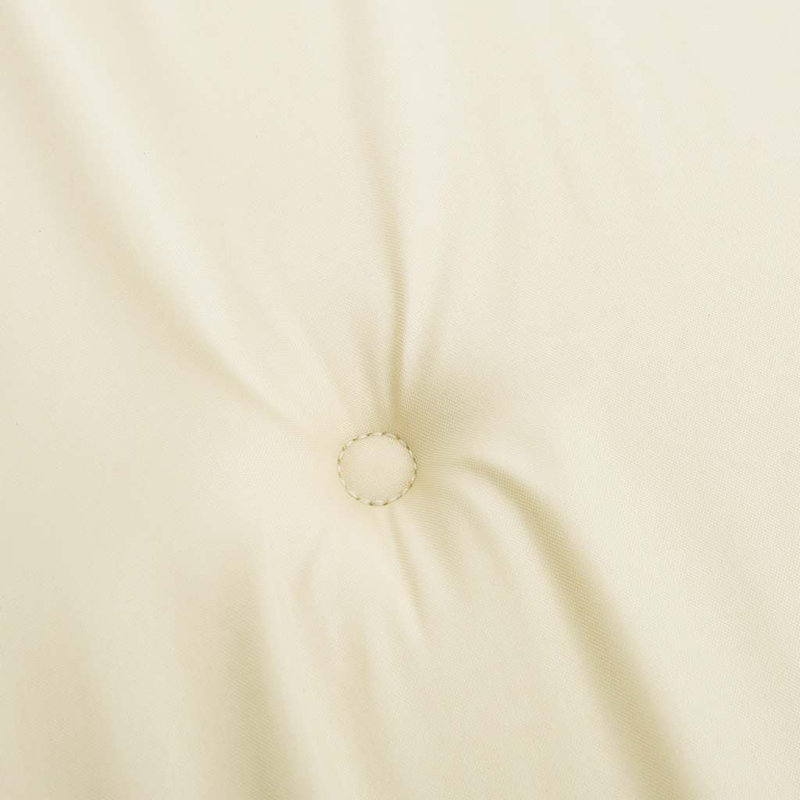 vidaXL Chair Cushion Set of 6 Cream Oxford Fabric (100% Polyester), Cream, 19.7" x 19.7" x 1.2", 6
