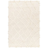 Wool Geometric Area Rug in Yellow