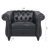 Compact Modern Black Pu Sofas For Living Room