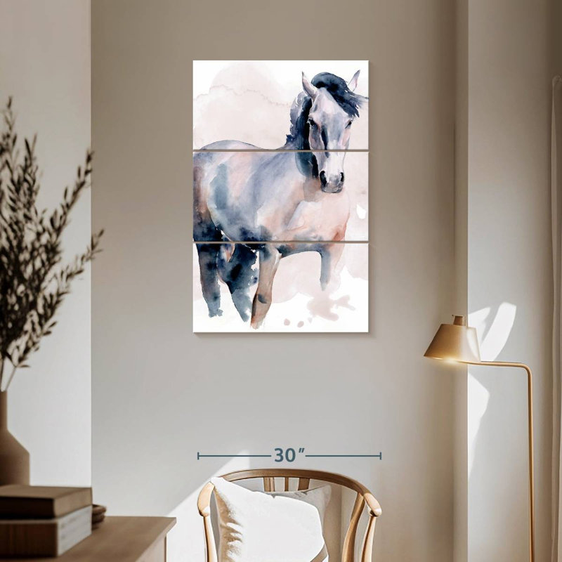 Brampt à l'aquarelle I, H 57 po x l 36 po