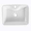Lavabo de salle de bain rectangulaire en céramique