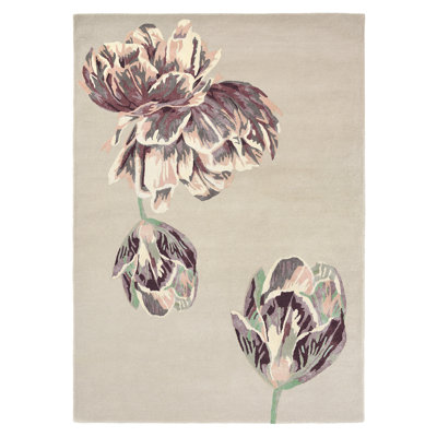 Hand Tufted Area Rug in Beige