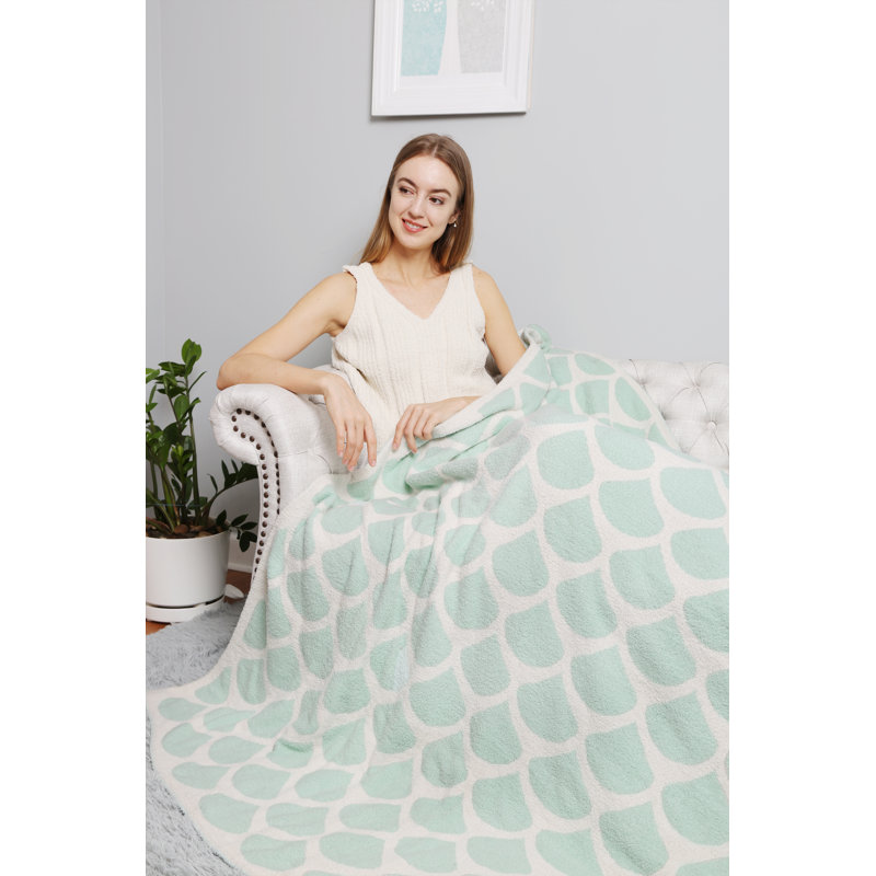 Jeté de luxe Mermaid Scale, Menthe