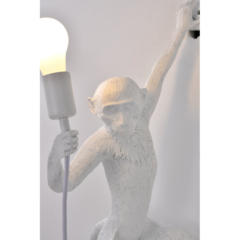 Sophie 1 - Light White Monkey Wall Sconce