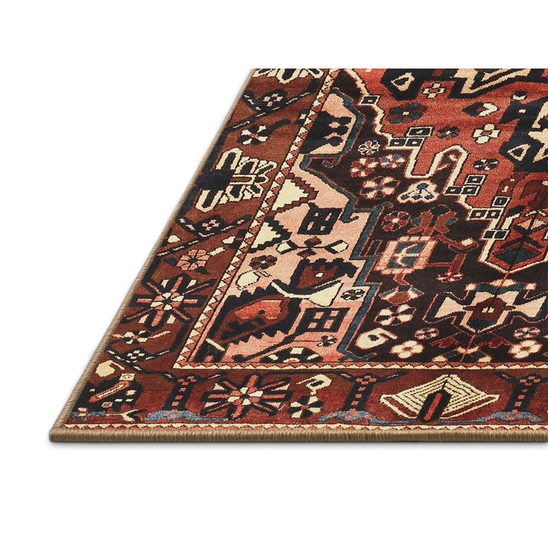 Tapis brun Southwestern, Rectangle 5 pi x 7 pi