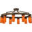 Clark Glass Semi Flush Mount
