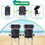 Ensemble de 2 chaises de camping portatives avec abat-jour intégré-1737320977