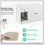 Enceinte de litière pour chat GO, meubles de litière cachés avec tapis de litière pour chat, table d'appoint pour chat avec tiroir, table d'appoint de style campagnard pour le salon, blanc