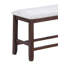 Banc rembourré à hauteur de comptoir pour la salle à manger, design classique moderne avec confort et style