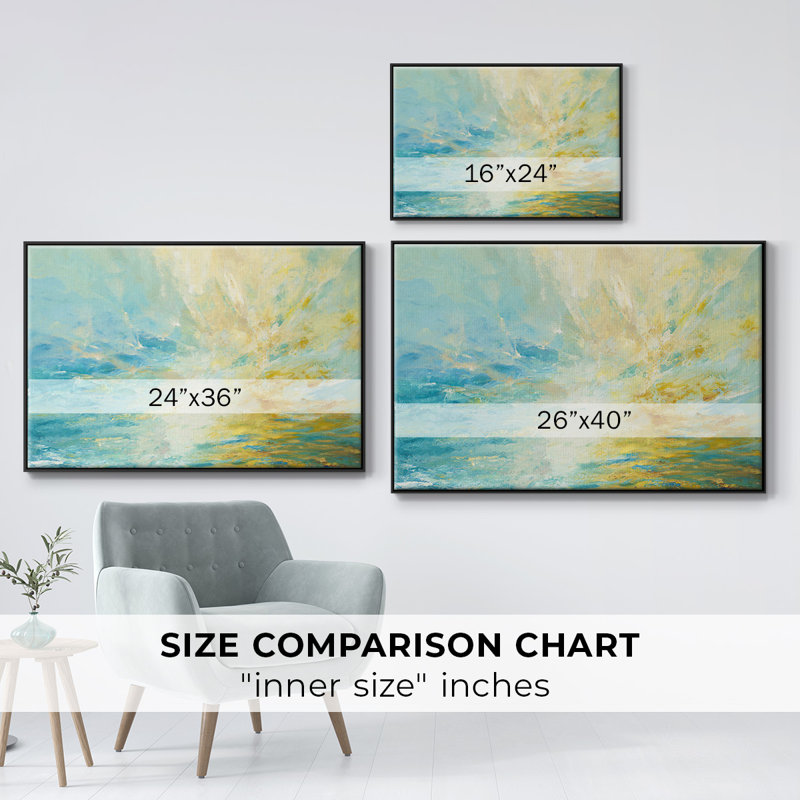 Sparkle and Flow, reproduction d'art sur toile, Noir, H 25 po x l 37 po x P 2 po