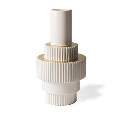 Alfrida Vase Gear White L