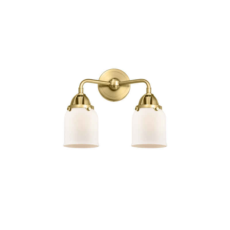 Shauna 2 - Light Vanity Light, Matte White, LED, Satin Gold
