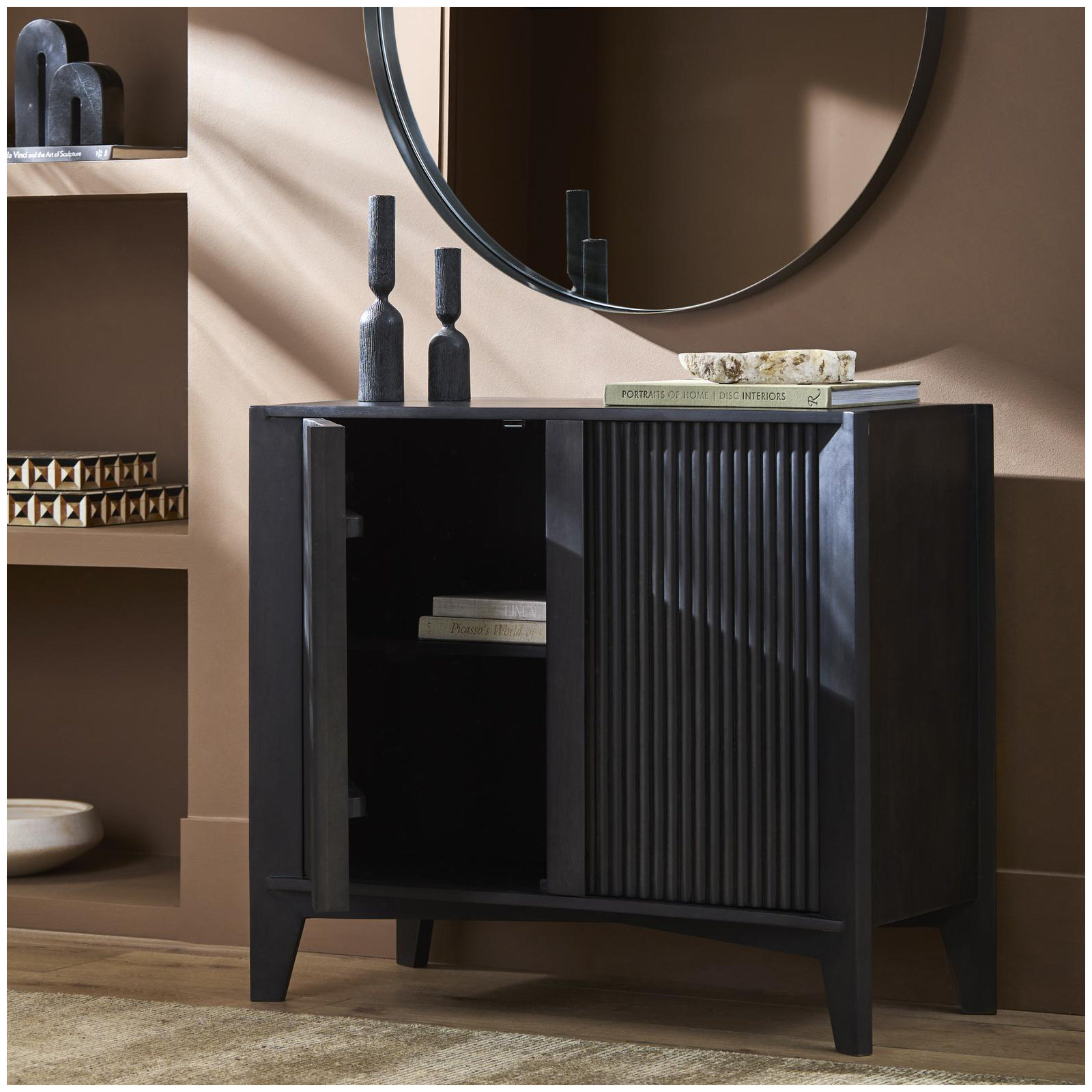 Sammy Modern Cabinet, Black