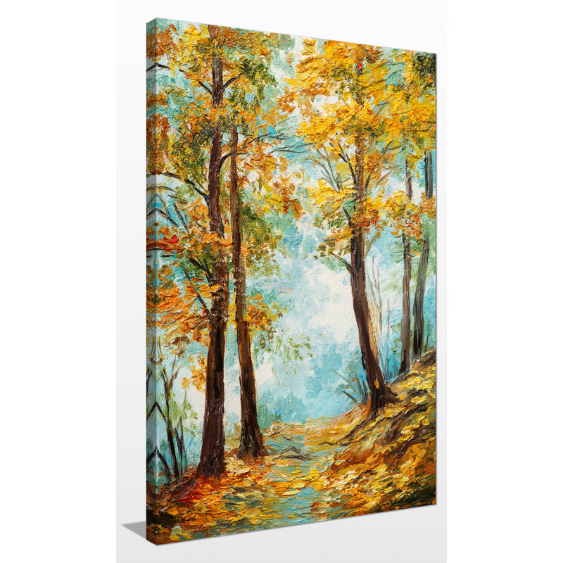 « automne trees », reproduction d’art sur toile tendue, H 30 po x l 18 po x P 1 po
