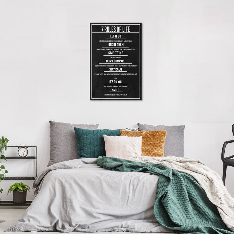 «7 Rules of Life Dusk», reproduction sur toile, H 36 po x l 24 po x P 0,8 po