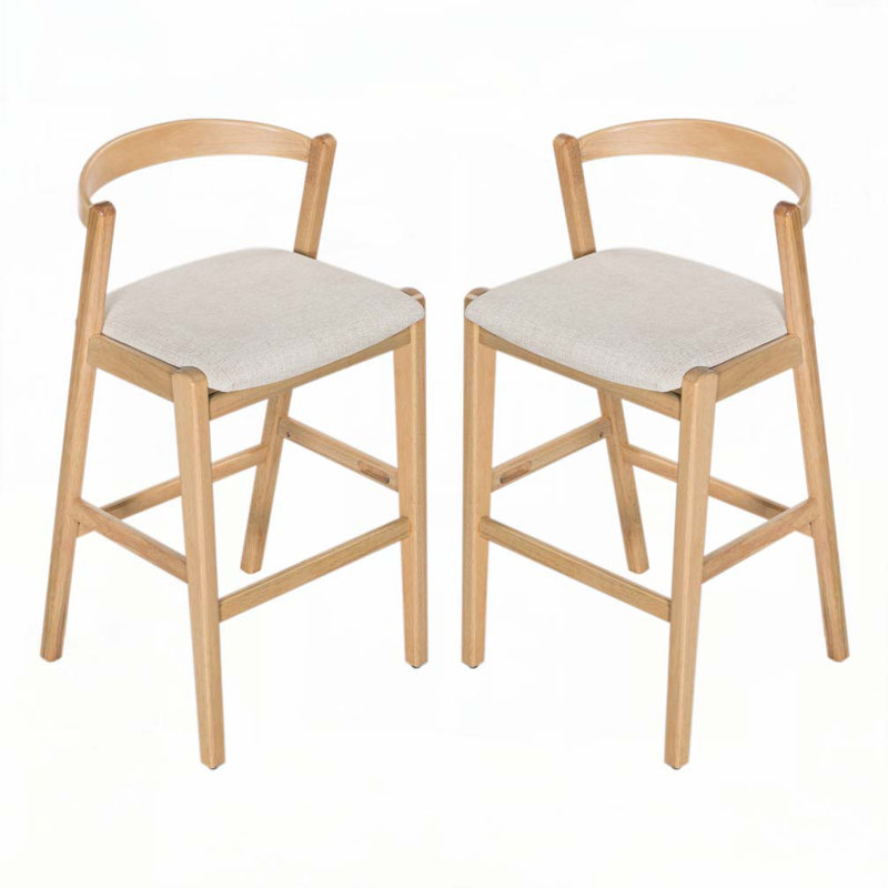 Tabouret de bar en bois, Naturel