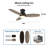  Alcides 3 - Blade Smart Flush Mount Ceiling Fans with Light,Low Profile Ceiling Fan with Remote,Whisper-Quiet DC Motor-1654788050-1635912999