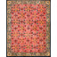 Tapis art déco rose antique