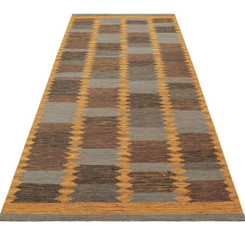 Geometric Area Rug in Polychromatic, Rectangle 5' x 7'