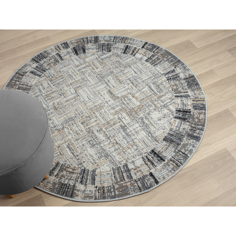 Maya cream Rug, Round 120cm